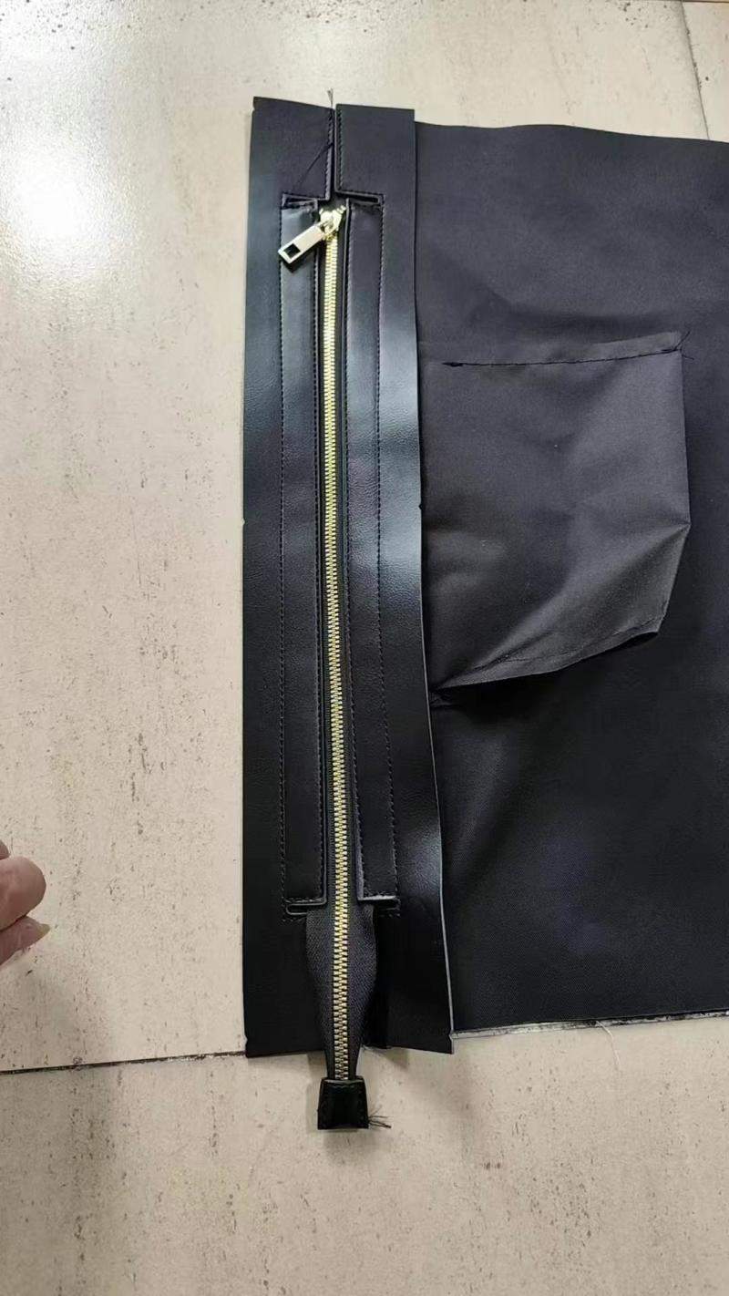 招个熟手车袋口拉链及上裡布的一套